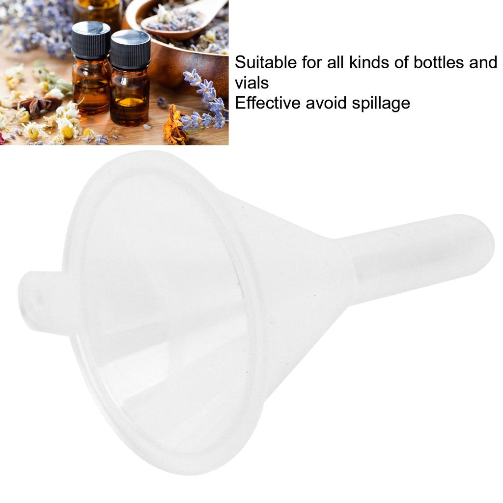 10ks malých průhledných trychtýřů Víceúčelové nástroje pro plnění kosmetických tekutin Parfém