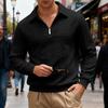 Men's Casual Half-Zip Sweatshirt for Everyday Wear