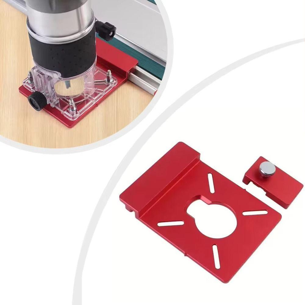Aluminum Alloy Track Saw Adapter with limiter Routing Guide Rail Track Woodwork Cutting