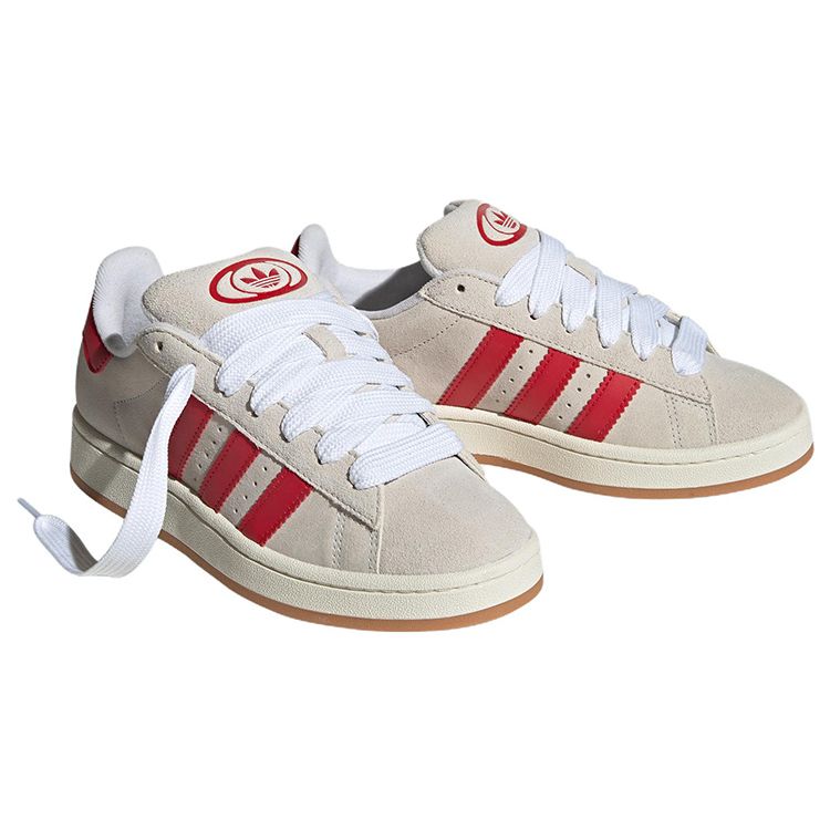 adidas Kampüs 00s Kristal Beyaz Kırmızı Kadın Spor Ayakkabı Krem Better-Scarlet Kirli Beyaz GY0037