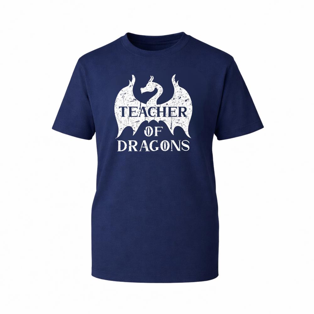 Teacher Of Dragon Graphic TShirt Fantasy Educator Dragons Novelty Gift TTop S