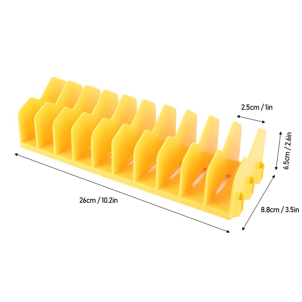 2PCS Wrench Organizer ABS Space Saving Multifunctional 10 Slot Wrench Holder for Pliers Ratchets Scissors Screwdrivers