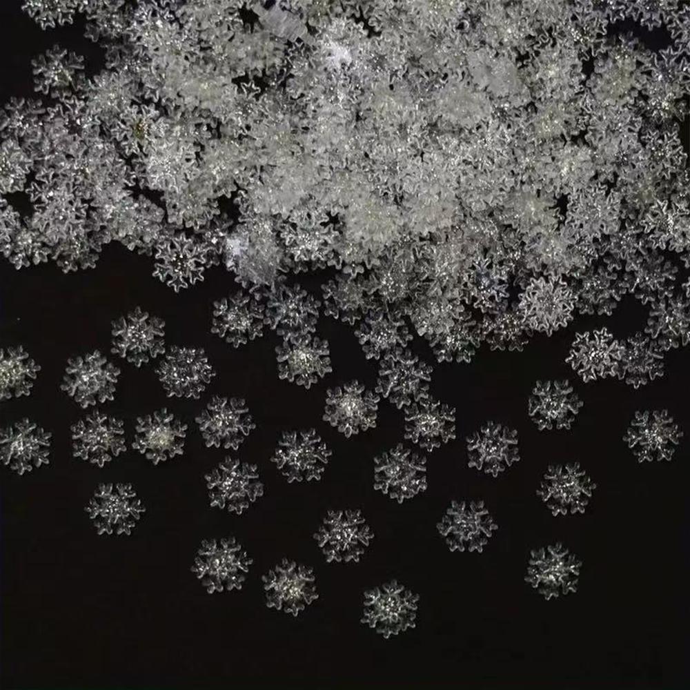 

Runtowo 60pcs Creative Transparent Snowflake ,Resin Art DecorationsMerry Christmas Decor for Home 2025 Xmas Gifts New Year 2026