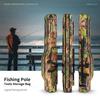 Fish Tackle Rod Holdall Bag Waterproof Oxford Folding Rod Carry Case Large Capacity 130cm for Men Family Travel Gifts