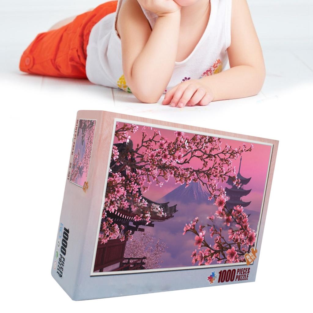 1000 kusů puzzle sakura kreslené anime Náročné puzzle sakury kutilské hračky pro děti, dospělé