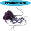 Rhinestones Half face Mask Masquerades Mask, Mardi Gras Decorations Venetians Masks Women Halloween Mardi Gras Costume