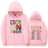 Unisex Love On Tour 2023 Letter Print Casual Sports Hoodie