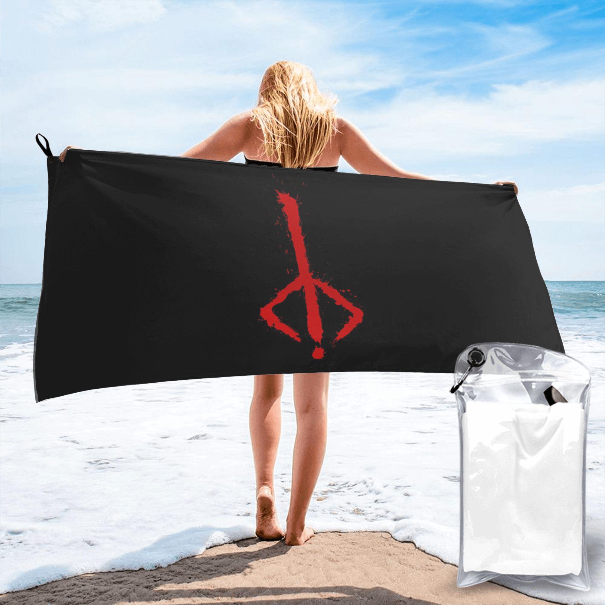 

Bloodborne - Hunter Rune Beach Towel Soft Microfiber Quick Dry Absorbent Quick Towels For Bath W30*H60(CM)