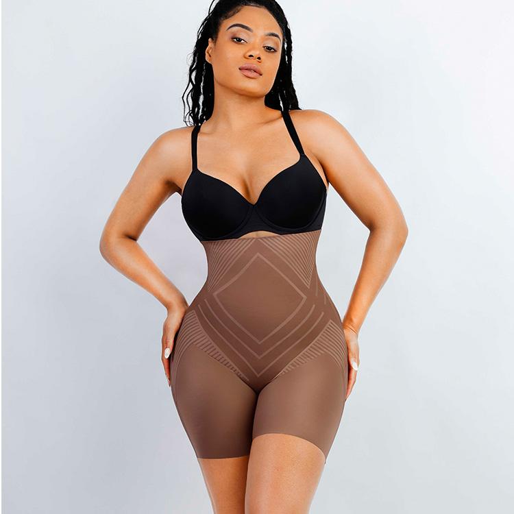 High Waist Tummy Control Shapewear Butt Lifter Pan Body Shaper Butt Lifter Shapewear for Women S коричневый