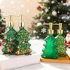 Weihnachtsdesign Glas-Spenderflasche Nachfüllbare Pumpe für Shampoo Seife Lotion Feiertags-Badezimmerdekor Geschenke Schminktisch-Organizer