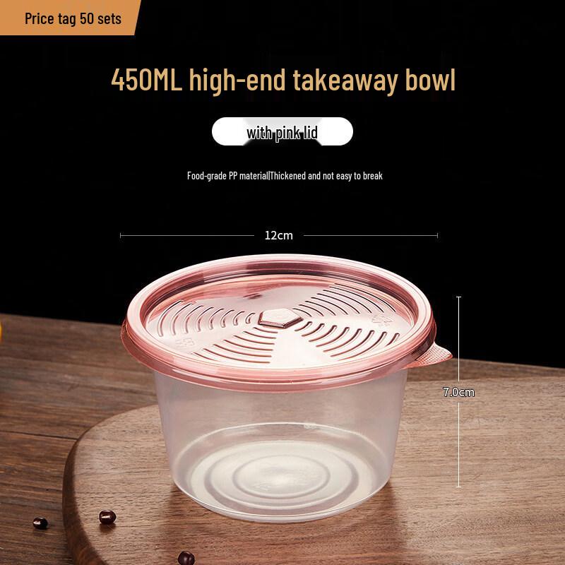 Disposable Round Plastic Takeaway Bowl