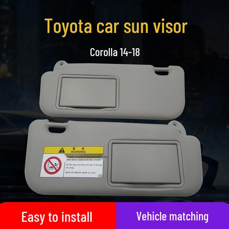 Corolla Sun Visor with Vanity Mirror for 2014-2018 Models - Windshield Sunshade