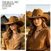 Woolen Cowgirl Hat Fedora Hat Top Hat Fashion Western Cowboy Hat  Travel