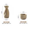 Japanese Sake Set Ceramic Tokkuri Ochoko Cups Restaurant Bar Home Use