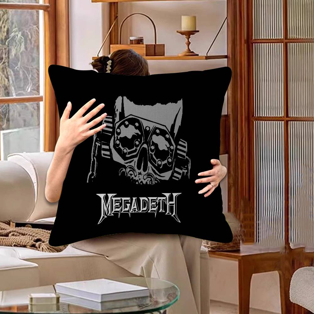 M-Megadeths Heavy Metal Rock Band Pillow Cover Design Cushion Cover Decor Holiday Decorati
