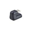 Type-C Adaptor Convenient PVC U-shaped Angled Stable Transmission Type C Male-to-Female Connector