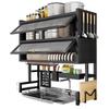 Thickened Carbon Steel Kitchen Storage Rack