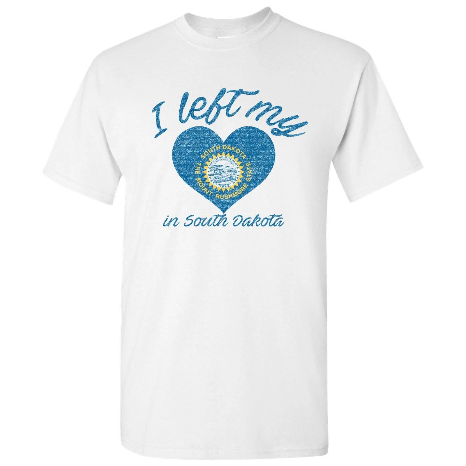 

I Left My Heart In South Dakota - Hometown Pride T-Shirt - White M