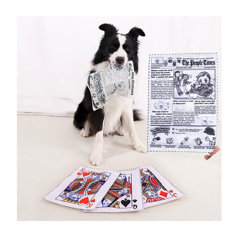 HOOWDAMY Dog Chew Newspaper Toy for Educational Stress Chewing Suitable for Dogs Toy, Toy, Dogs, Toy, Relief, Durable, Resistant, Clean, Toothpaste,