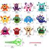 DIY Sewing Felt Set Little Monster Series Kids Educational Sewing Set Beginner Cute Felt Jewelry Kids Art Toys Birthday Gifts