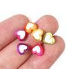 Pack of 100 Waterproof Loose Spacer Bead Acrylic Heart/Flower/Butterfly Shaped Beads Creative Jewelry Accessories