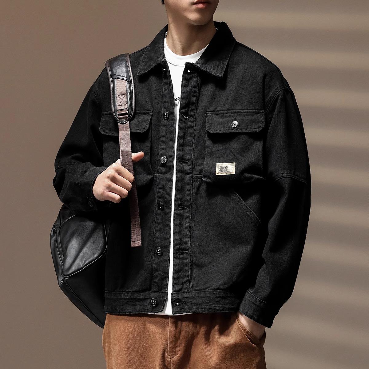 

Винтажная мужская весенняя куртка оверсайз класса люкс, повседневное пальто 4XL