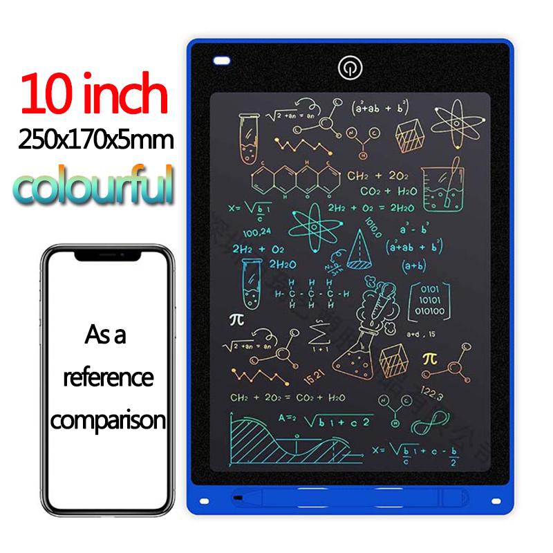 10/12/polegadas LCD colorido escrita tablet desenho quadro criança graffiti bloco de desenho brinquedos caligrafia quadro negro desenho quadro crianças brinquedos