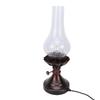 Vintage Table Lamp with Crackled Glass Shade 40W E27 Rustic Small Antique Desk Lamp Bedside Decor for Farmhouse Bedroom