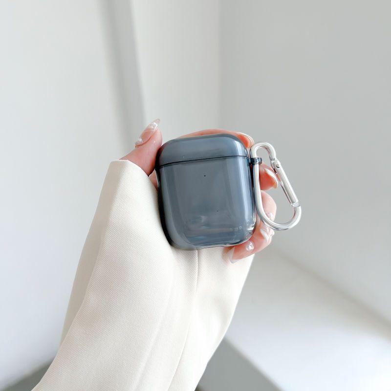

Для Airpods 1 2 3 Pro защитный чехол для Apple AirpodsPro 2nd 1/2/3 мягкий чехол для беспроводных наушников Bluetooth из ТПУ с сумкой-брелком For Airpods Pro 2nd темно-серого