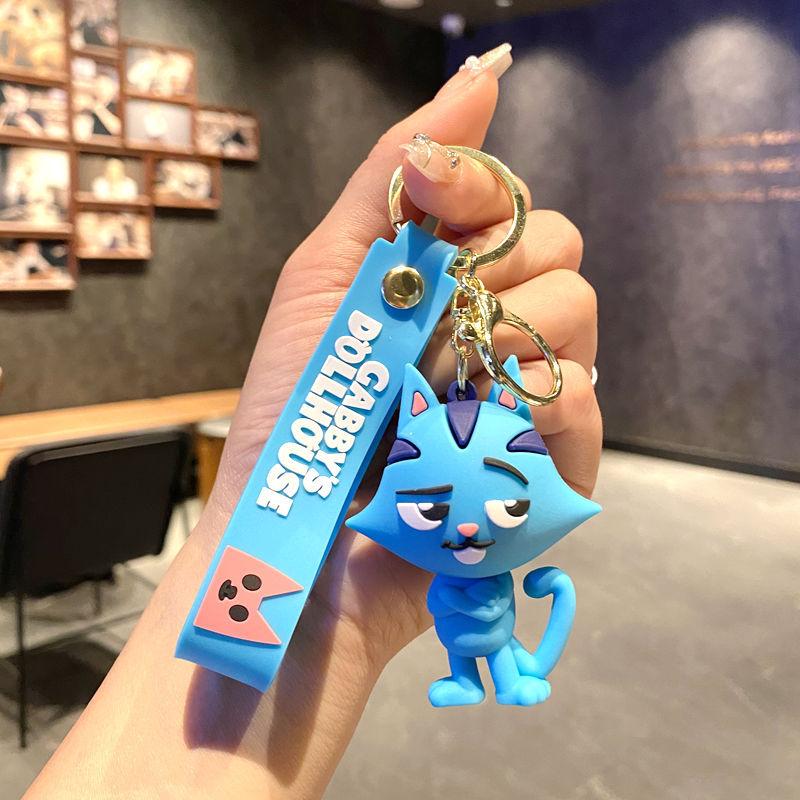 Creative Cartoon Rainbow Horse Unicorn Keychain Female Cute Ins Key Chain Student Schoolbag Pendant Small Gift