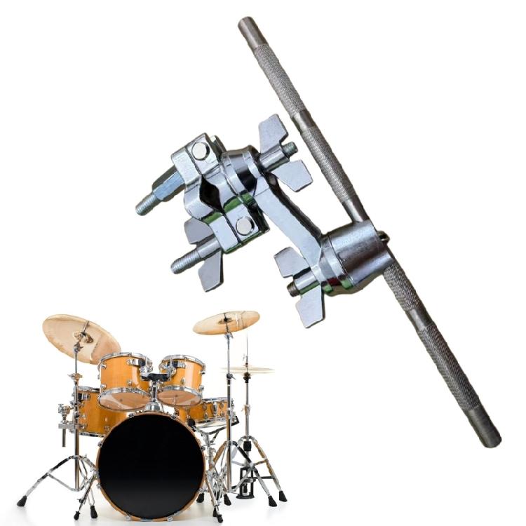 Double Drum Clamp Rotating Double Percussion Bracket Cowbell Mounting Clamp Hardware for Quick Assembly Enduring