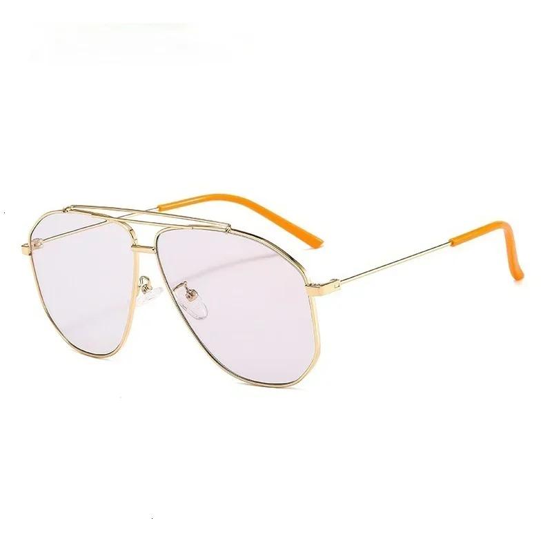 New Women Sunglasses Retro Large Frame Sun Glasses Trend Outdoor Holiday Man Eyeglasses Toad Mirror UV400