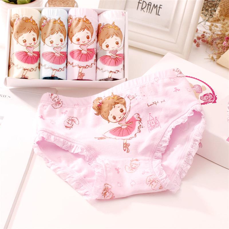 Hui Sha Cartoon Baumwoll-Mädchen-Dreiecksslips