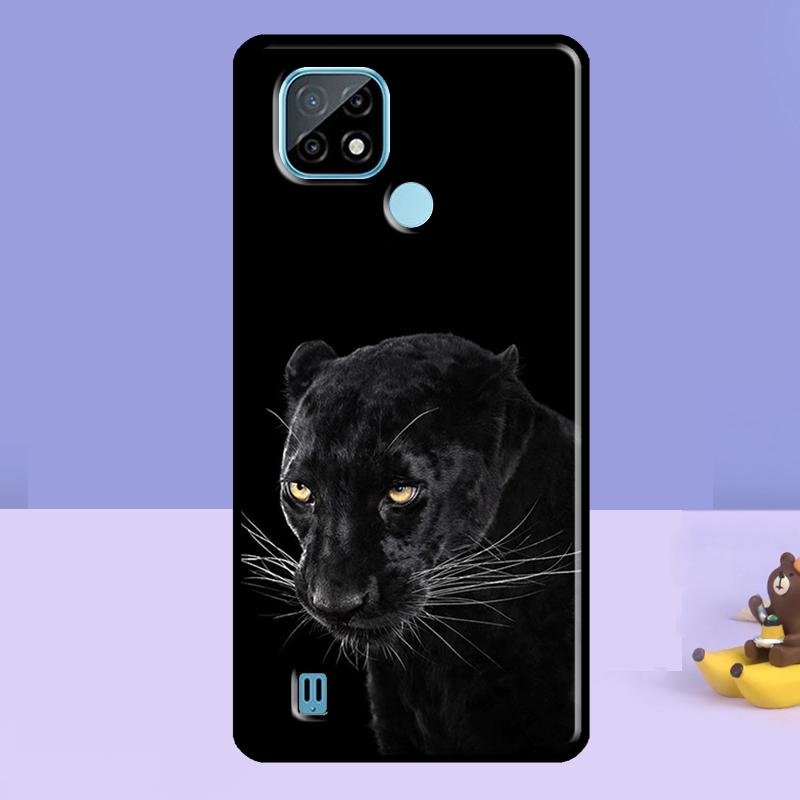 Animal Panther Case For Realme C75 C67 C61 C55 C53 C51 C35 C21Y C25S GT 7 Pro 6 6T 10 11 12 13 14 Pro Plus