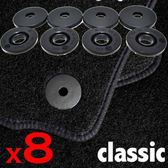 Black 8Pcs For Chevy GMC Buick Cadillac Floor Mat Retainer Clip GM Car Fastener.