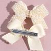 2Pcs Pearl Bow Hair Clips Sweet Elegant Rhinestone Bownot Hairpin For Girls Children Women Boutique Headdress Hair Accessories