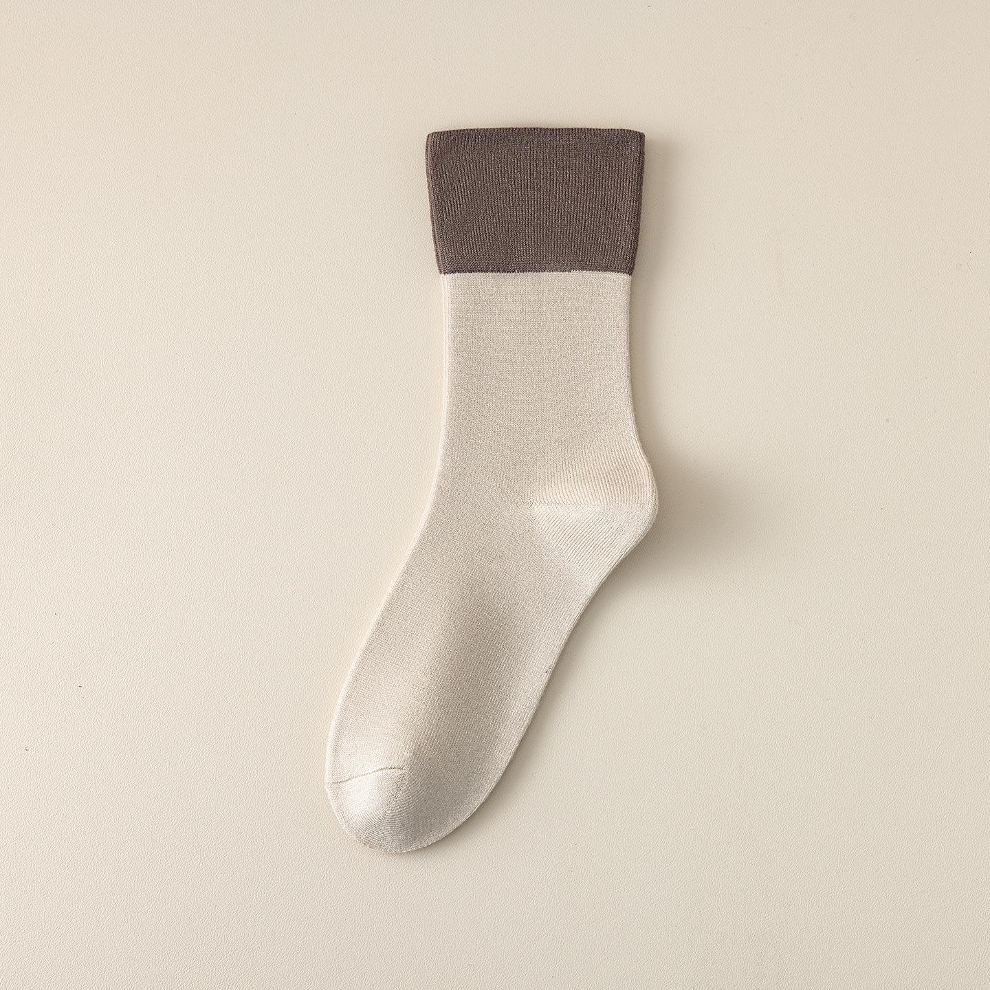 

Послеродовые женские носки до середины икры из имитации кашемира - Влагоотводящие, с широким голенищем, однотонные для тепла осенью/зимой One Size