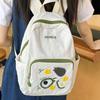 Pattern Printed Embroidery Nylon Small Backpack For School And Weekend Travel