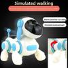 Intelligent Interactive Robot Dog Simulated Walking Light Sound Music Function Electronic Dog Accessories (Without Battery)
