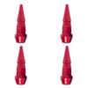 1/4Pcs Bullet Valve Caps Car Motorcycle Wheel Tire Valve Caps Dustproof Cover 45mm Spiked Valve Caps Auto Exterior Accessories