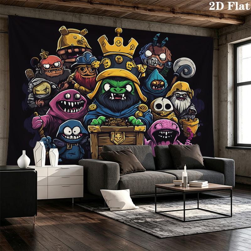 Treasure Monster Pattern Home Decor Tapestry, Wall Hanging, Decorative RV Wall Cloth.MGT0918333
