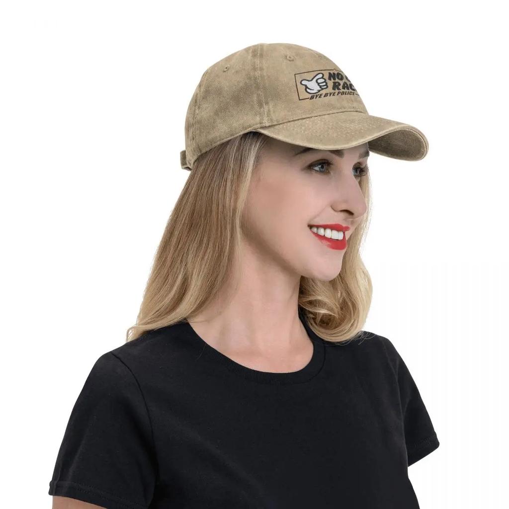No Good Racing Washed Baseball Cap Popular Logo Y2k Cute Trucker Hat Summer Men Women Hiking Fishing Custom Cap