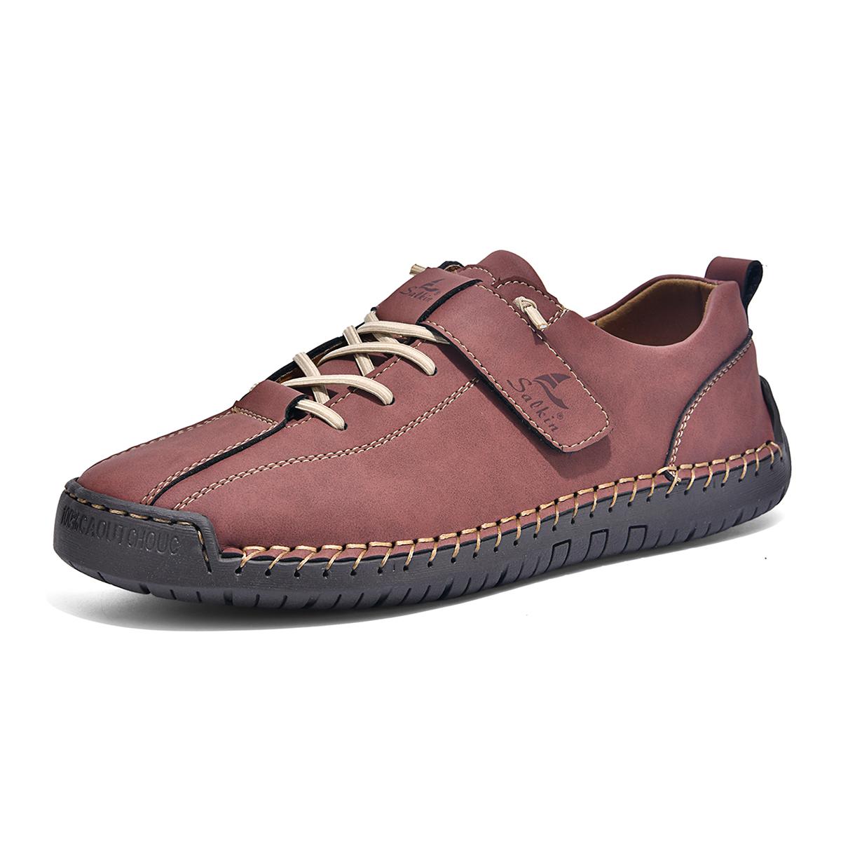 

Women Men Split Leather Casual Leather Shoes Men Loafers Comfortable Driving Shoe Moccasins Man Flats Shoes 48
