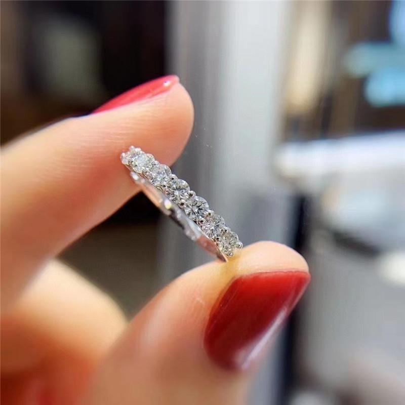 

Кольцо из серебра 925 пробы с муассанитом и цигунчжу, подходящее к любому образу, кольца для женщин