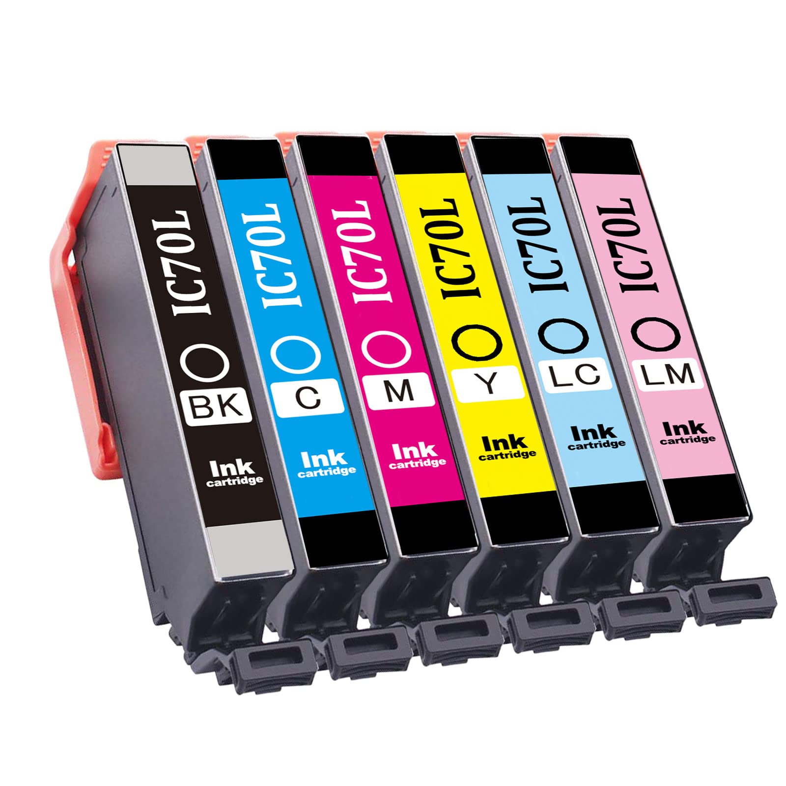 

Для Epson Epson IC6CL70L чорнильний картридж 6 кольорів Набір вишневих чорнил Сумісна кількість моделей EP-306 EP-706A EP-805A EP-805AW EP-806AR EP-806AW EP-976A3