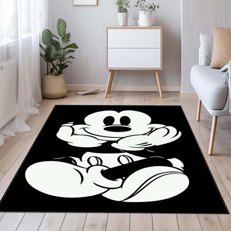 Dywan Myszka Miki Motyw Kreskówkowy Pokój Dziecięcy Dekoracja Domu Prezent dla Chłopców Prezent Urodzinowy Dywan do Pokoju Dziecięcego Personalizowany Pomysł na Prezent