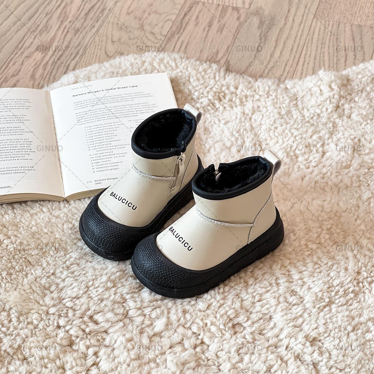 

Зимові теплі зимові черевики Хлопчики Короткі черевики Дівчата Чоботи бавовняні 22 бежевий