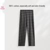 Fenteng Unisex Cotton Plaid Lounge Pants