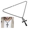 Men Stainless Steel Necklace Chain Exquisite Fashionable Pendant Necklace Accessory Gift