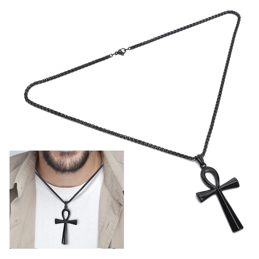 Men Stainless Steel Necklace Chain Exquisite Fashionable Pendant Necklace Accessory Gift